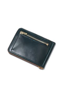 【25SS予約商品】LEATHER GARRISON MONEY CLIP [GREEN] | シェルコードバン マネークリップ / グリーン