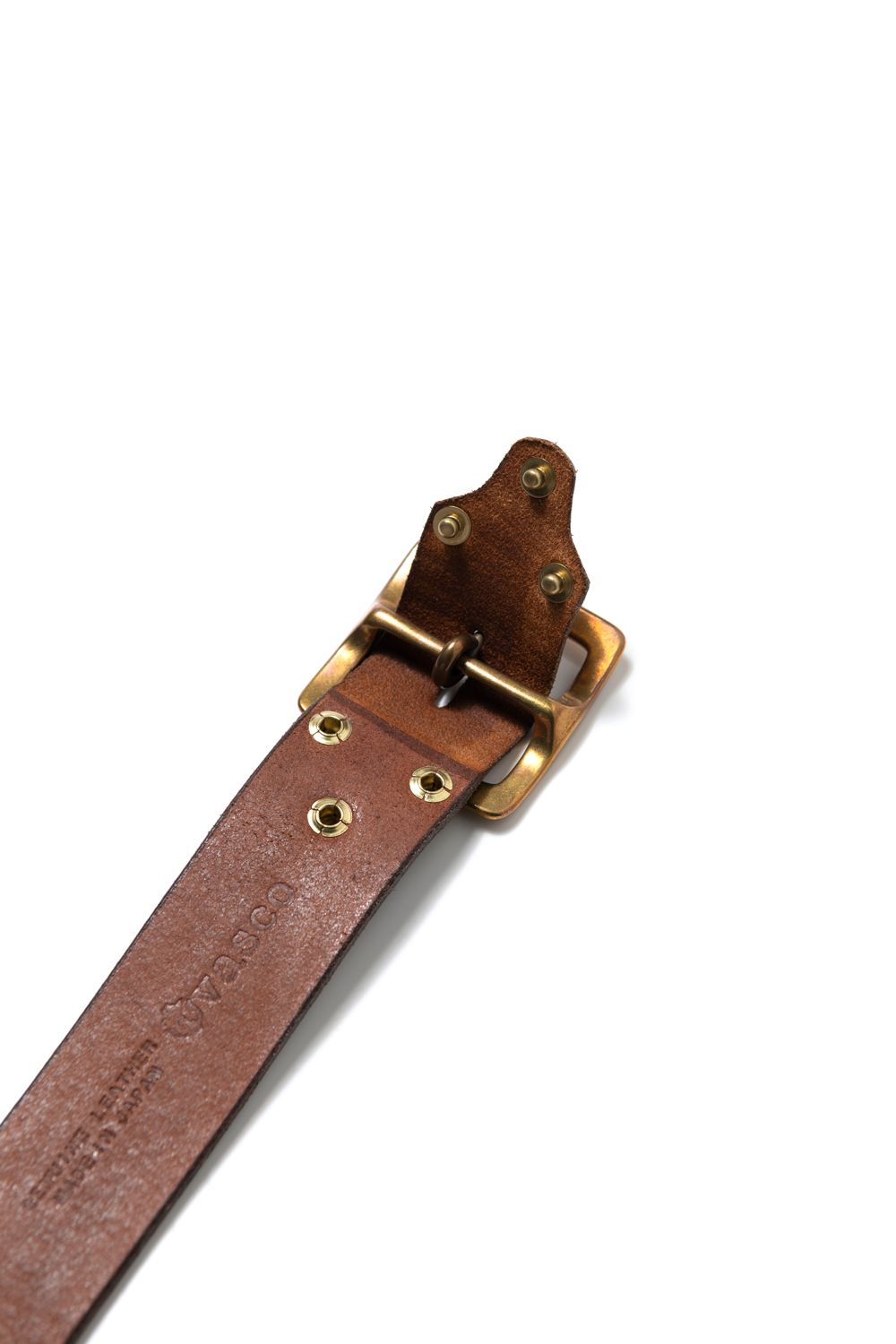 【ラスト1点】LEATHER GARRISON BELT [CAMEL] | レザーギャリソンベルト / キャメル