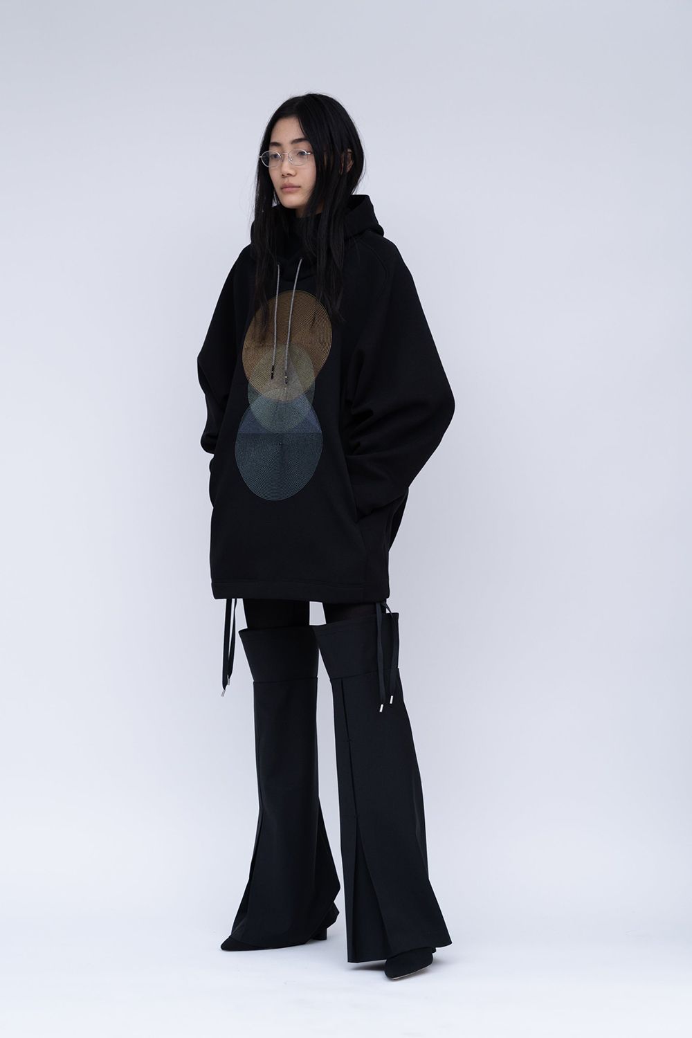 【25AW】Echo Embroidery Hoodie [black] - エコーエンブロイダリーフーディ [ブラック] / FW25HO02
