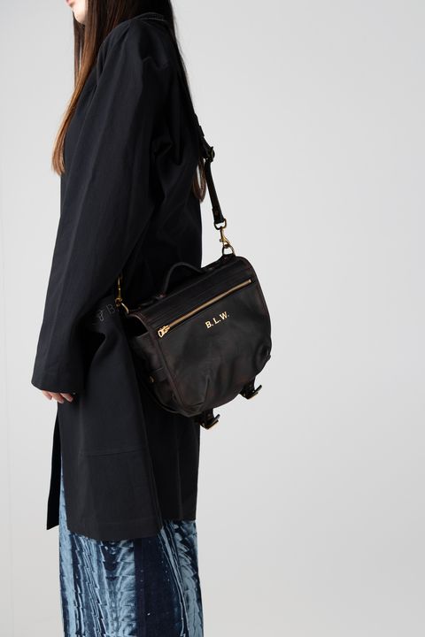 【25SS】LEATHER WANDER PANNIER BAG -SMALL [BLACK] | パニエバッグ (スモール) / ブラック