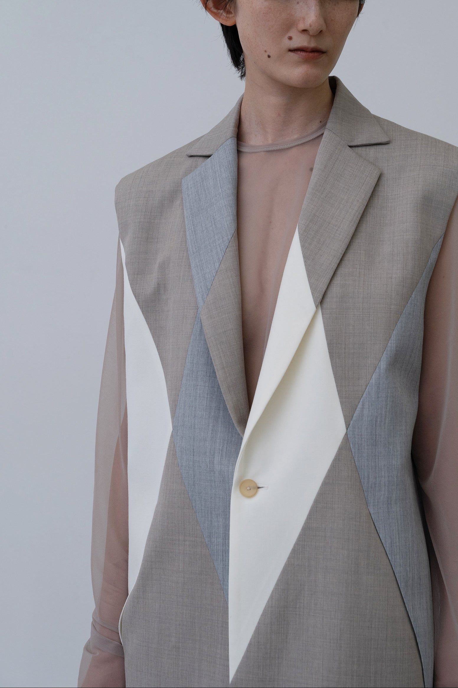 Winker Sleeveless Jacket [grey-m]