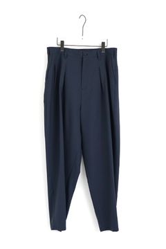 【24SS】tapered pants-washable wool [DEEP BLUE] - テーパードパンツ [ディープブルー] / vu-s24-p04