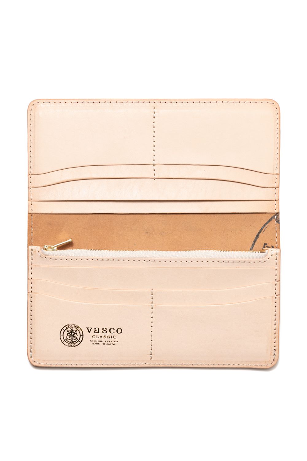 【ラスト1点】LEATHER GARRISON LONG WALLET [BOURBON] | シェルコードバン ロングウォレット / バーボン