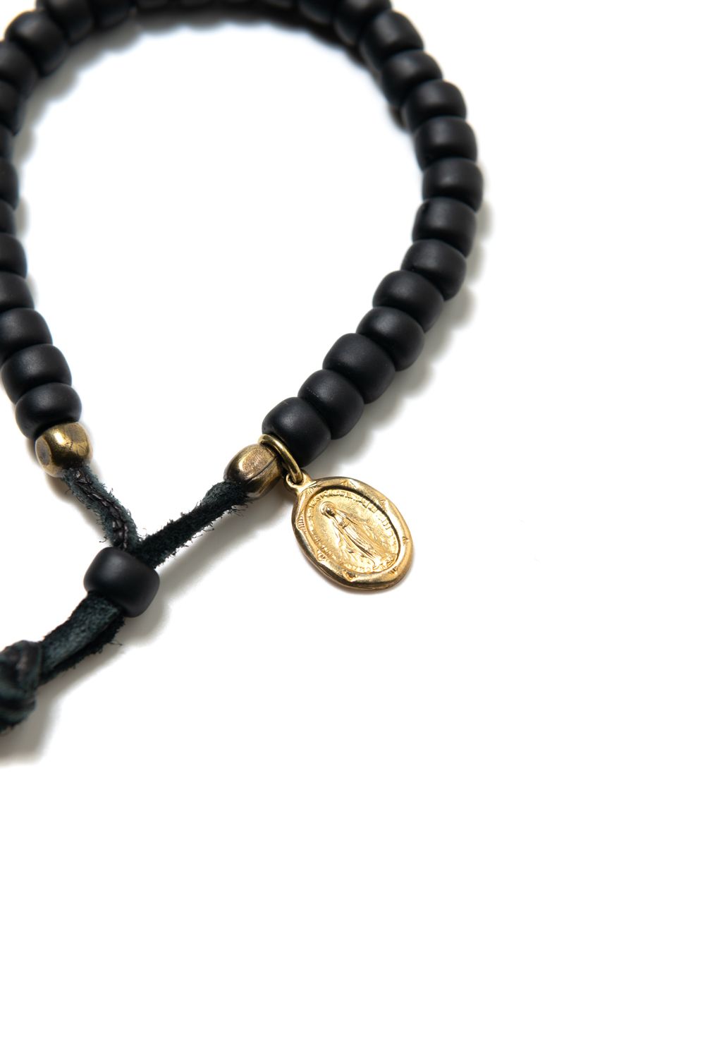 BLK BZ BR / ブラックビーズブレスレット
