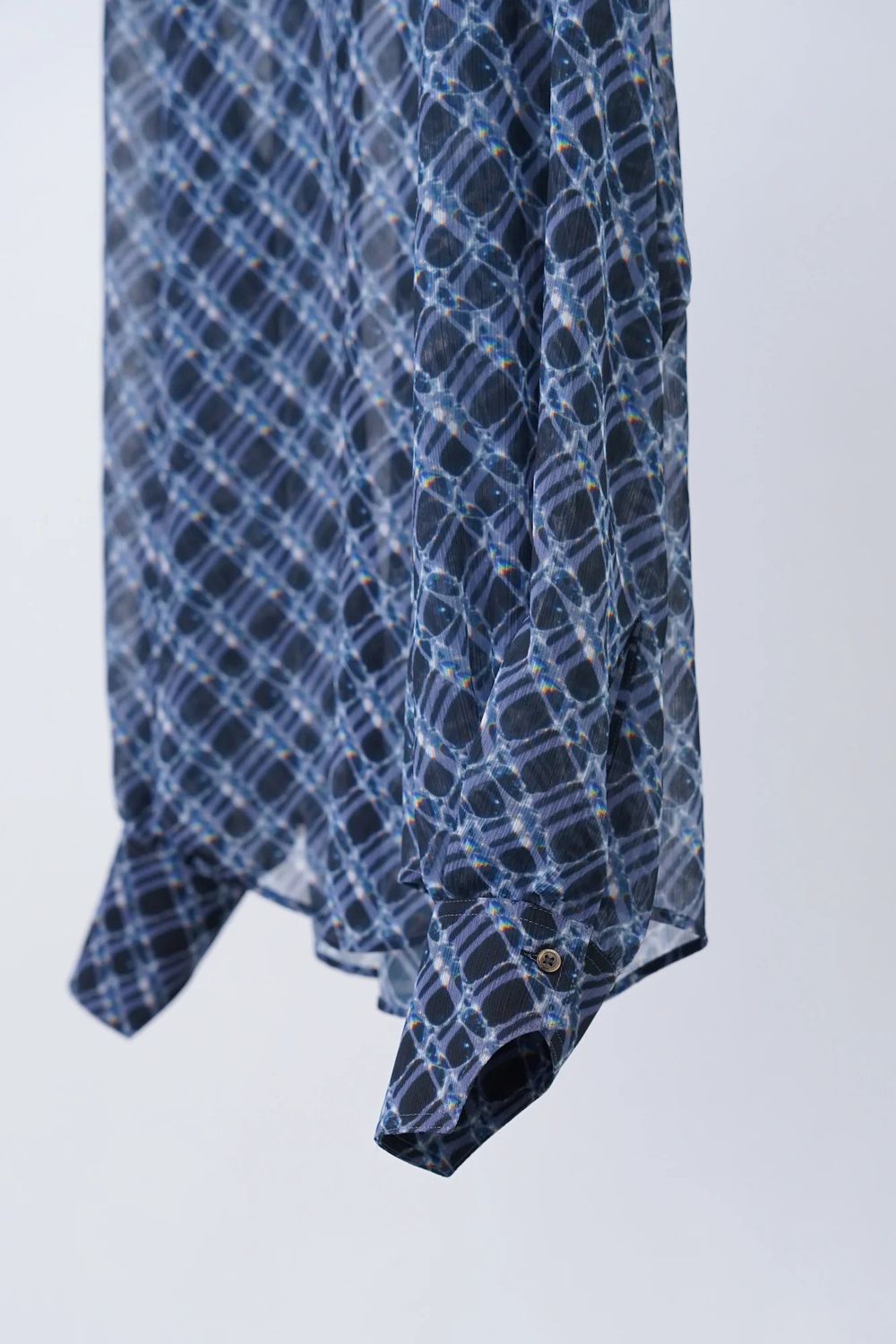 【26SS / 予約受付中】Lattice Sheer Shirt [charcoal] - ラティスシアーシャツ [チャコール] / SS26SH04