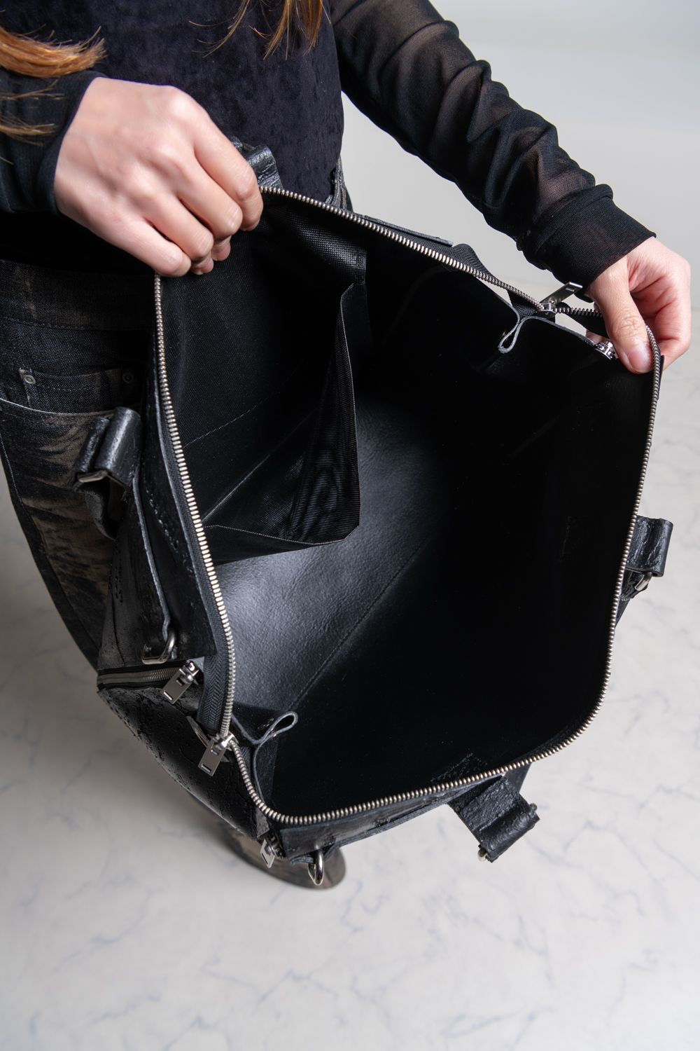 【お取り寄せ可能】ツールバッグ・プレーン [ブラック] / w25-02-bk