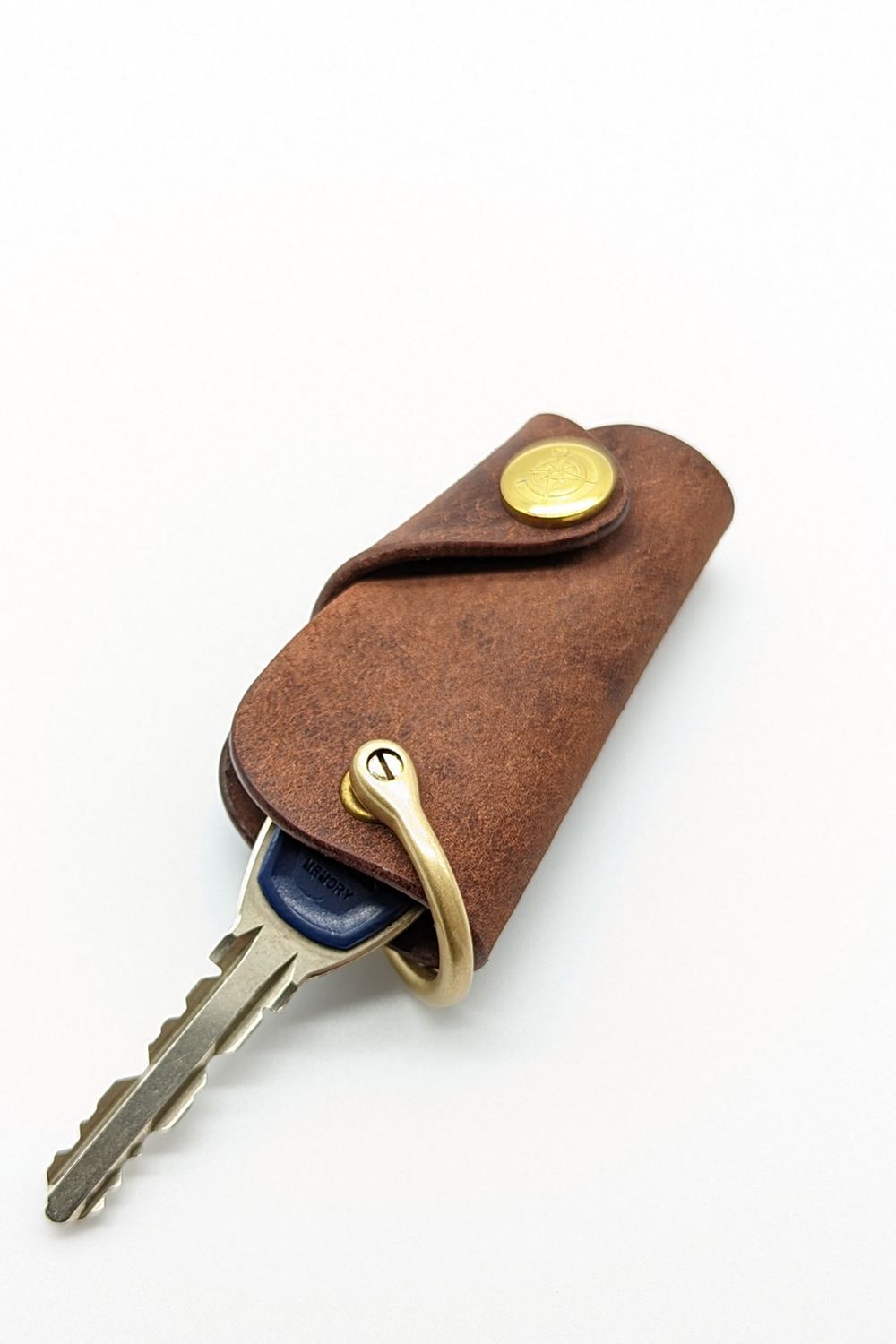 ボタンフックキーケース S [ブラウン] / Button Hook Key Case [BROWN] - プエブロ