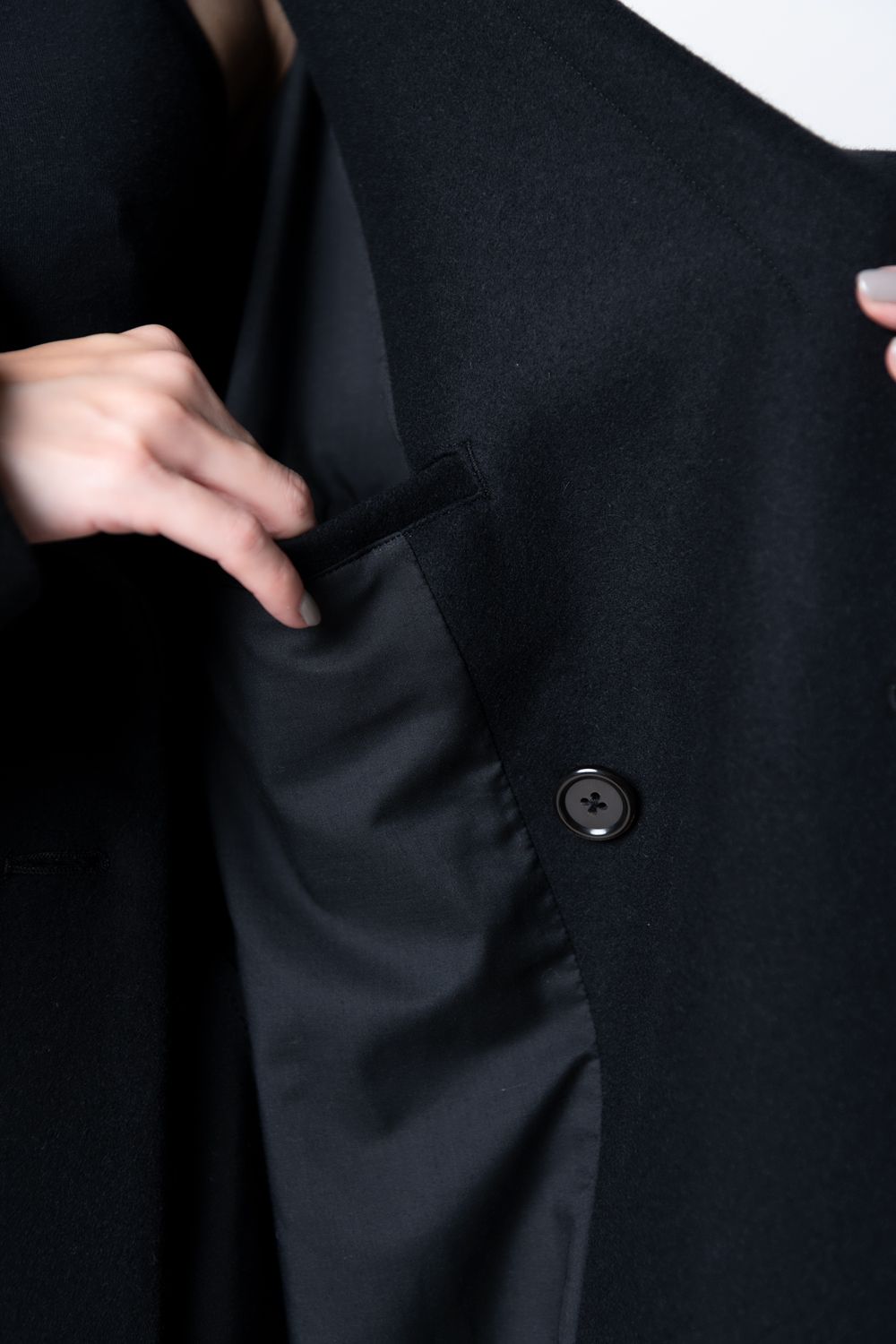 VU - 【23AW】shawl collar coat [BLACK] - ショールカラーコート [ブラック] / vu-a23-c21 |  BONITA ONLINE STORE