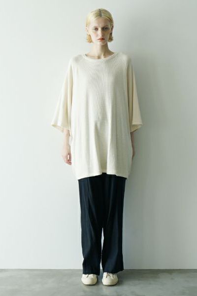 【25SS】ballon t-shirt [CREAM]｜バルーンTシャツ / vu-cut-003