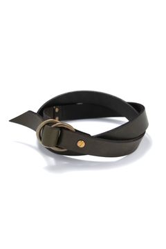 【26SS / 予約受付中】LEATHER RING BELT - NARROW | リングベルト - ナロウ
