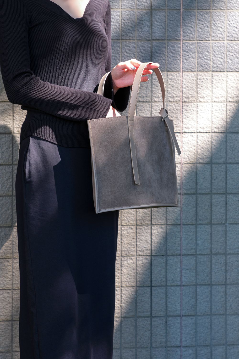 FEEL AND TASTE - flat bag - tote [gray] / フラットバッグトート