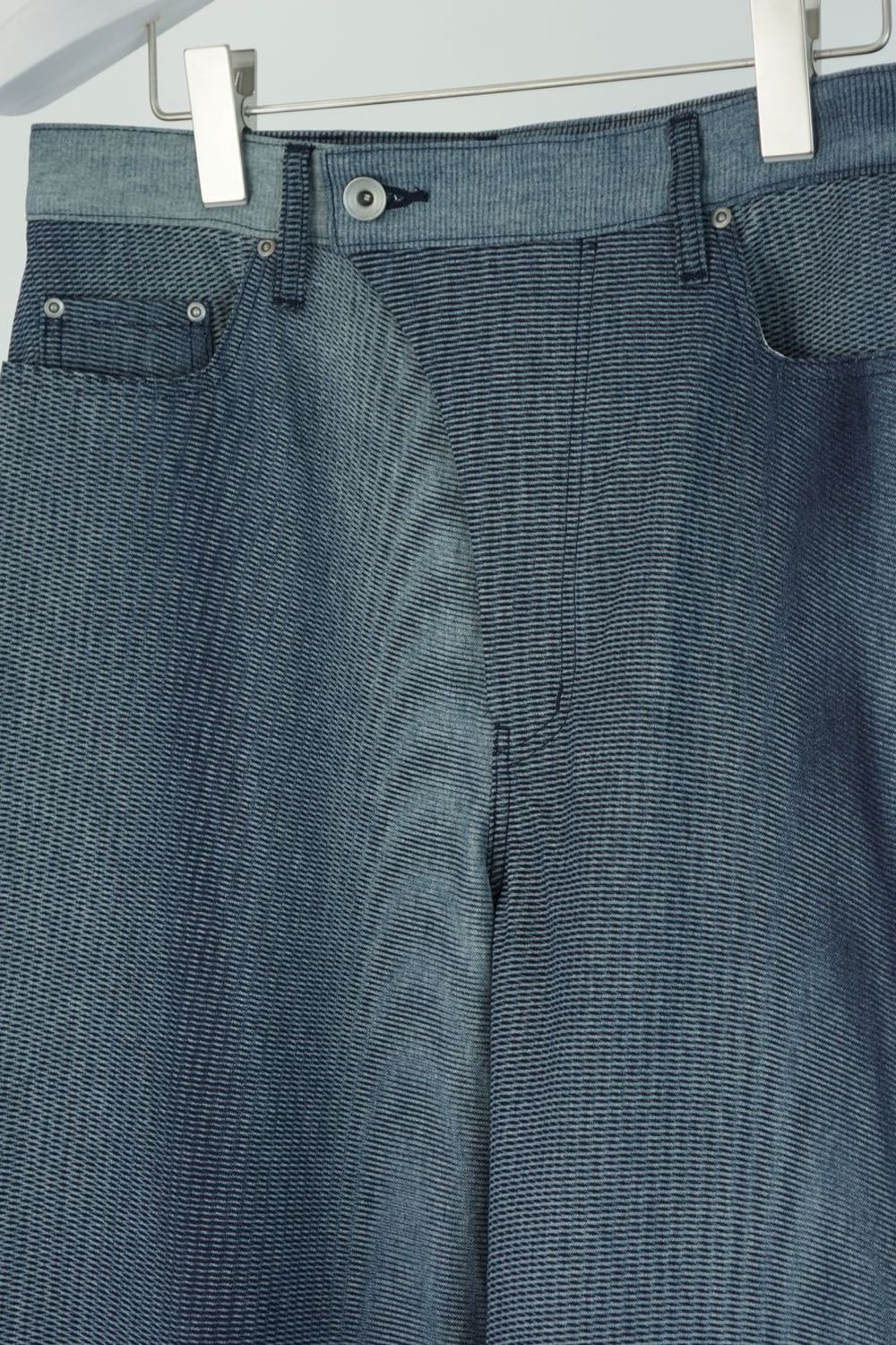 HATRA - 【23SS】Mirage Bold Denim [moire-bleach