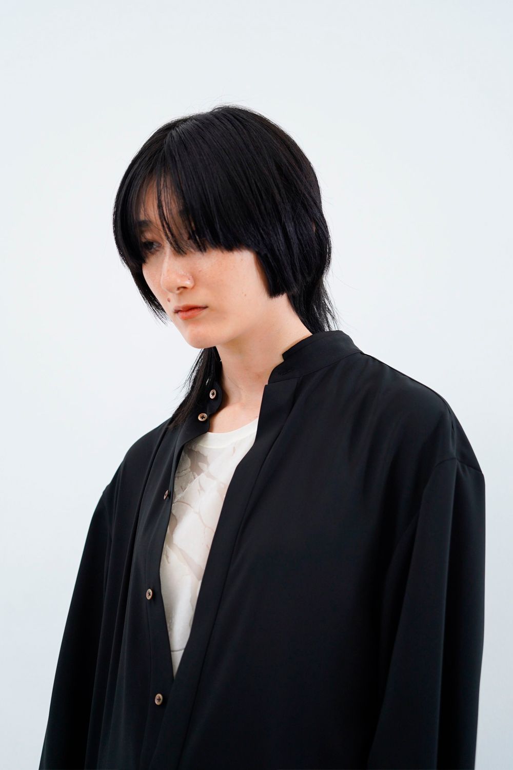 【24AW】Pure Shirt [black] - ピュアシャツ [ブラック] / AW24SH01