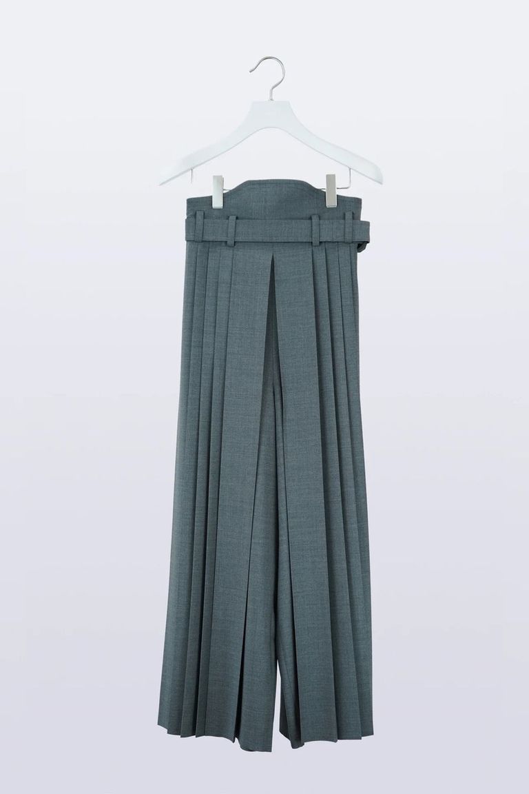 HATRA - 【24SS】Hak Pleats Pants [grey] - ハカマプリーツパンツ 