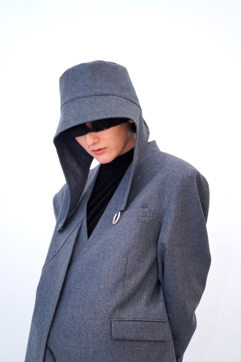 HATRA - 【23AW】Moebius Hat [grey] - メビウスハット [グレー  