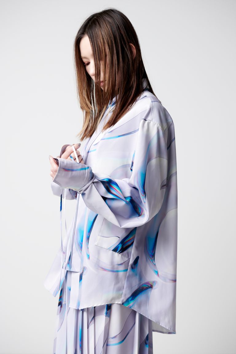 HATRA - 【23SS】Alias Flow Shirt Oyster [light]- エイリアスフロー 