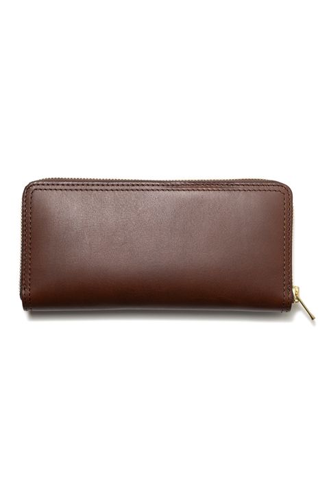 【ラスト1点】LEATHER VOYAGE ROUND ZIP LONG WALLET [CORTESIA] | ロングウォレット (ラウンドジップ) / ブラウン