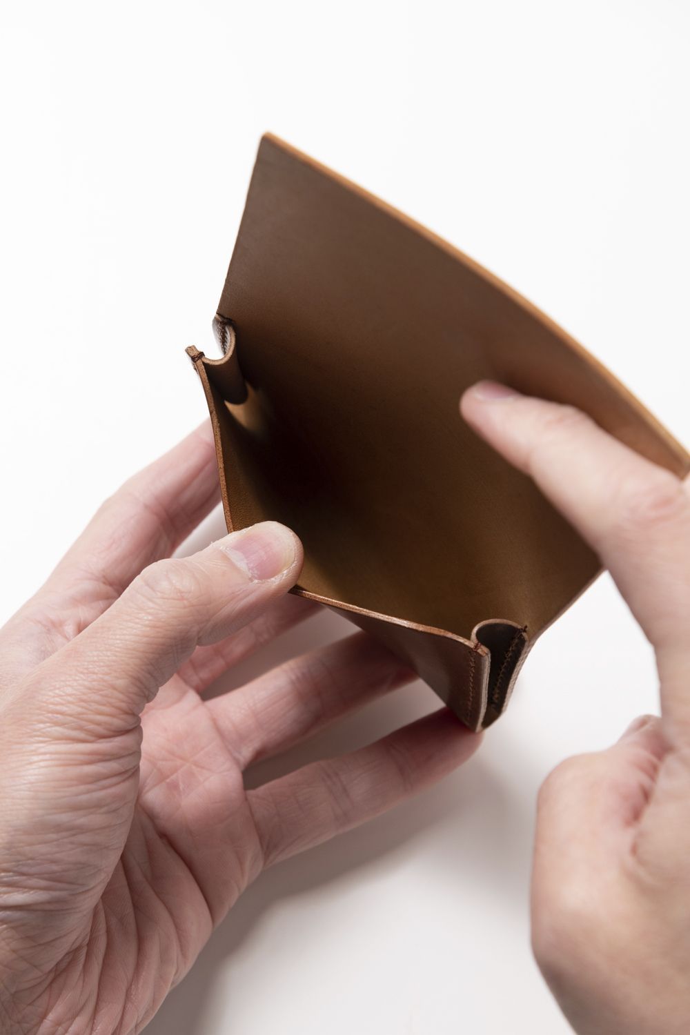 LEATHER GARRISON CARDCASE [BOURBON] | シェルコードバン カードケース / バーボン