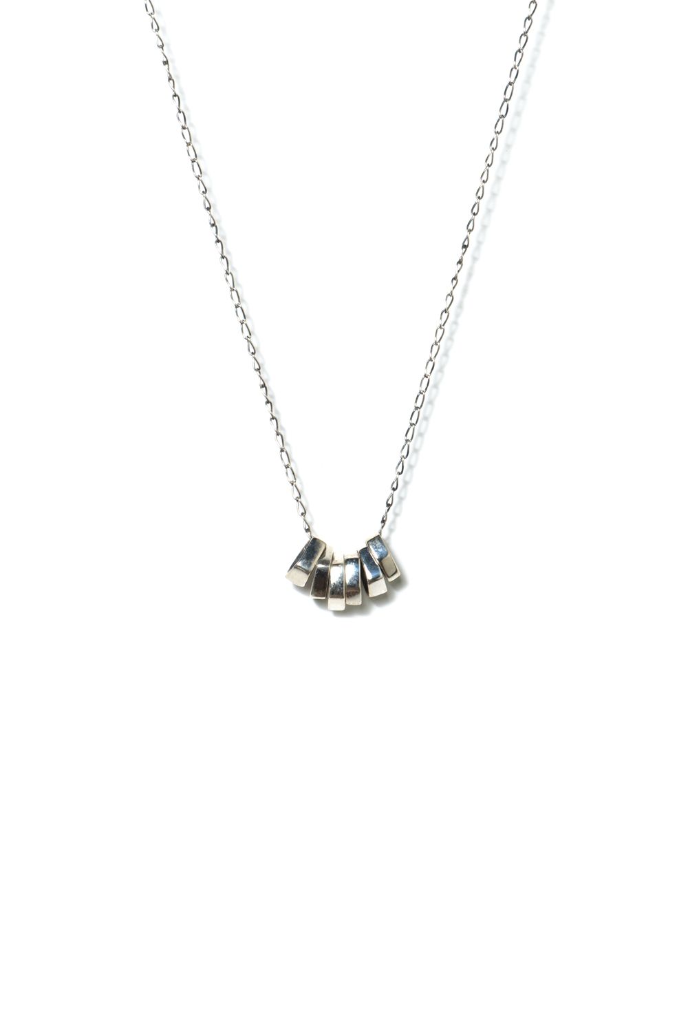 【ラスト1点】ROCK BEADs NECKRACE2 POLYGON OX / ロックビーズネックレス2 ポリゴン [シルバー]