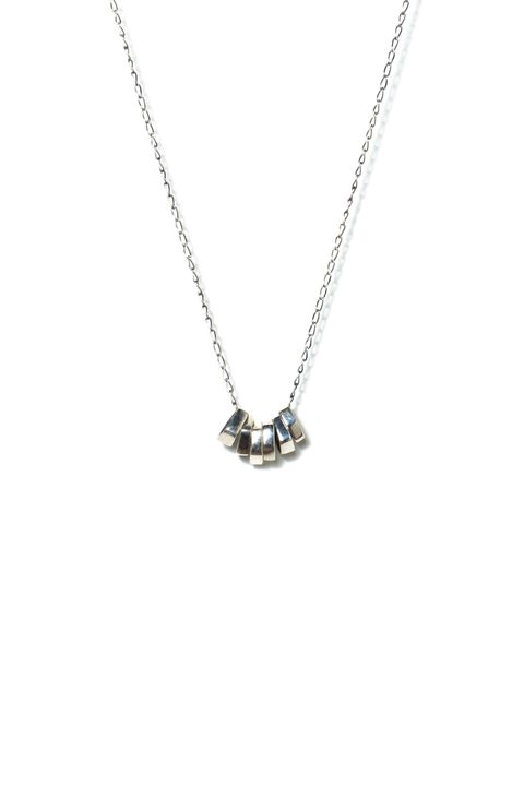【ラスト1点】ROCK BEADs NECKRACE2 POLYGON OX / ロックビーズネックレス2 ポリゴン [シルバー]