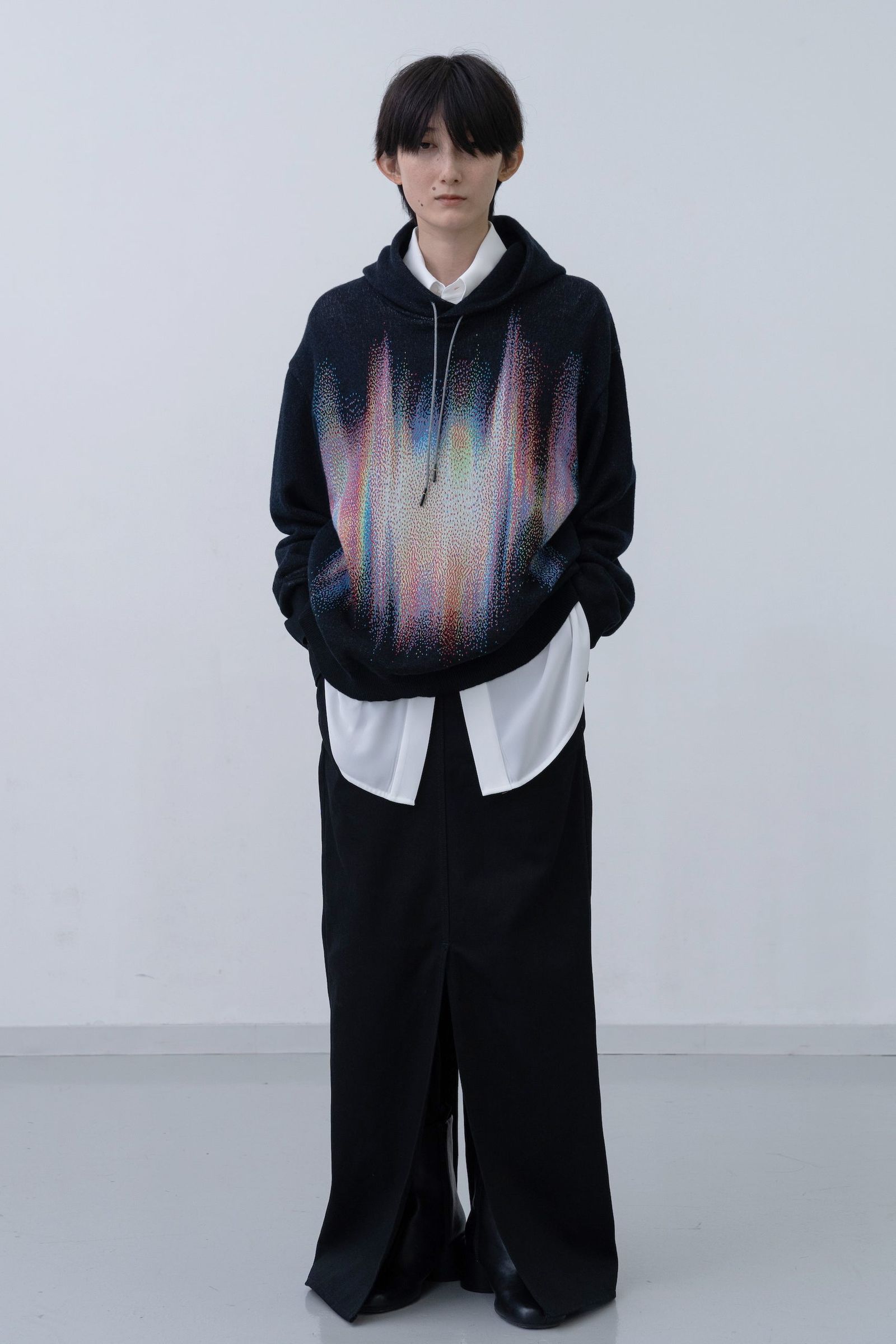 Phos Knit Hoodie [black]