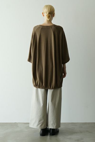 【25SS】ballon t-shirt [KHAKI]｜バルーンTシャツ / vu-cut-003