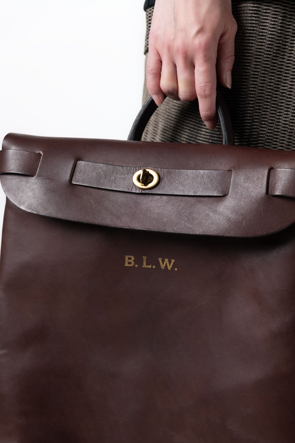 【26SS】LEATHER VOYOGE 2WAY RUCKSACK [BROWN] / レザーリュックサック (2WAY) [ブラウン]