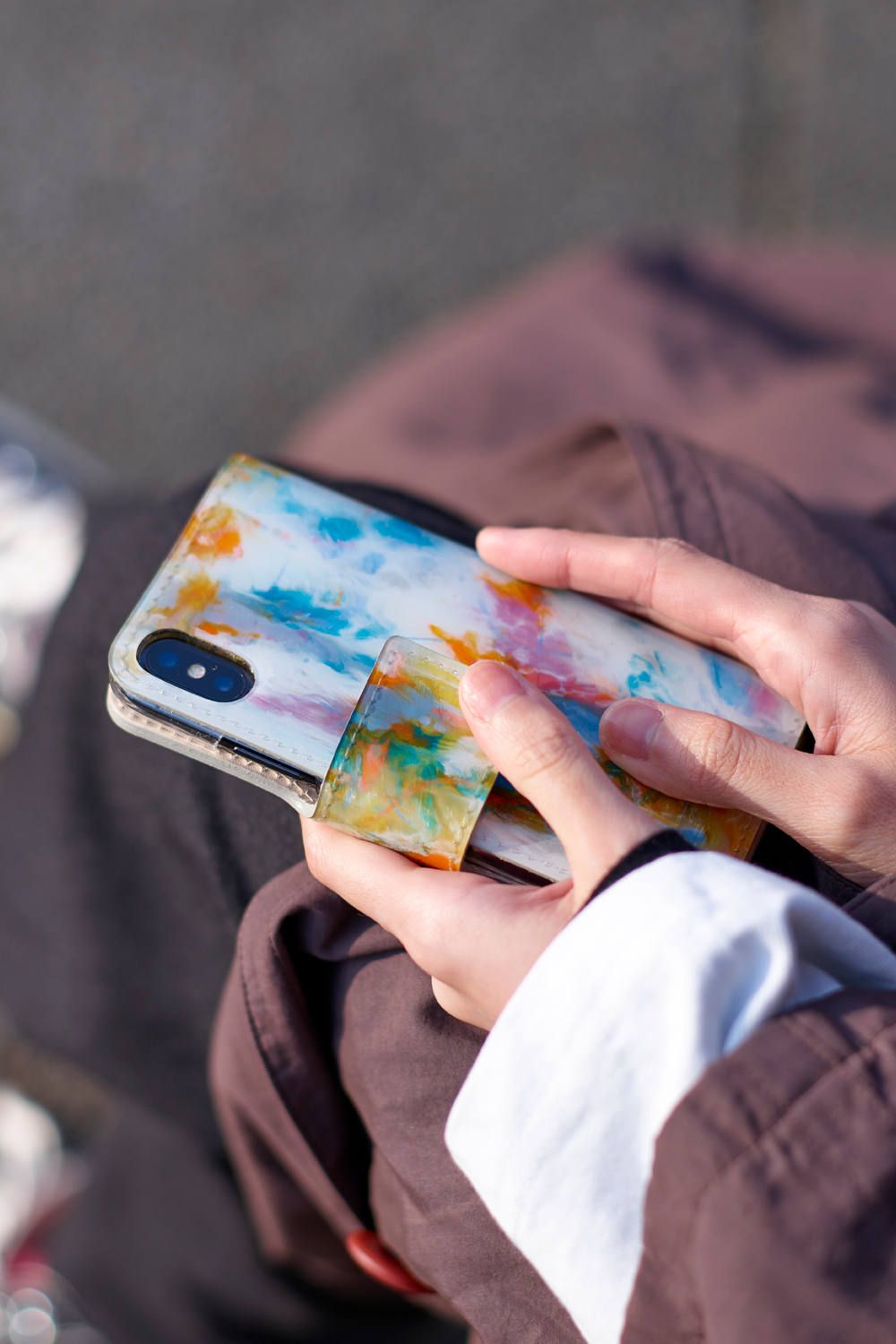 macromauro 【アウトレット】PAINT iPhone CASE for X [MULTI] / ペイントアイフォーンケース X用