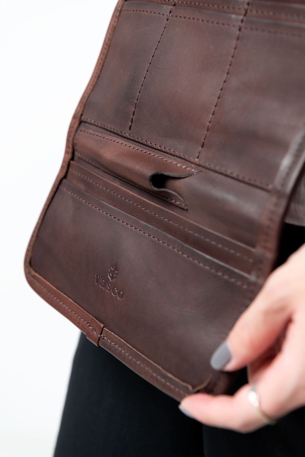 レザーワンダーマネーバッグ [ブラウン] / LEATHER  WANDER MONEY BAG [BROWN]