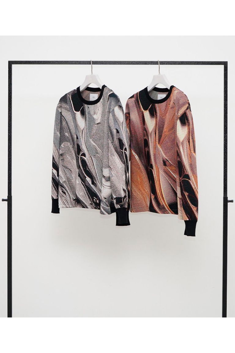 HATRA - 【23AW】Weld Knit Sweater [silver] - ウェルドニット 