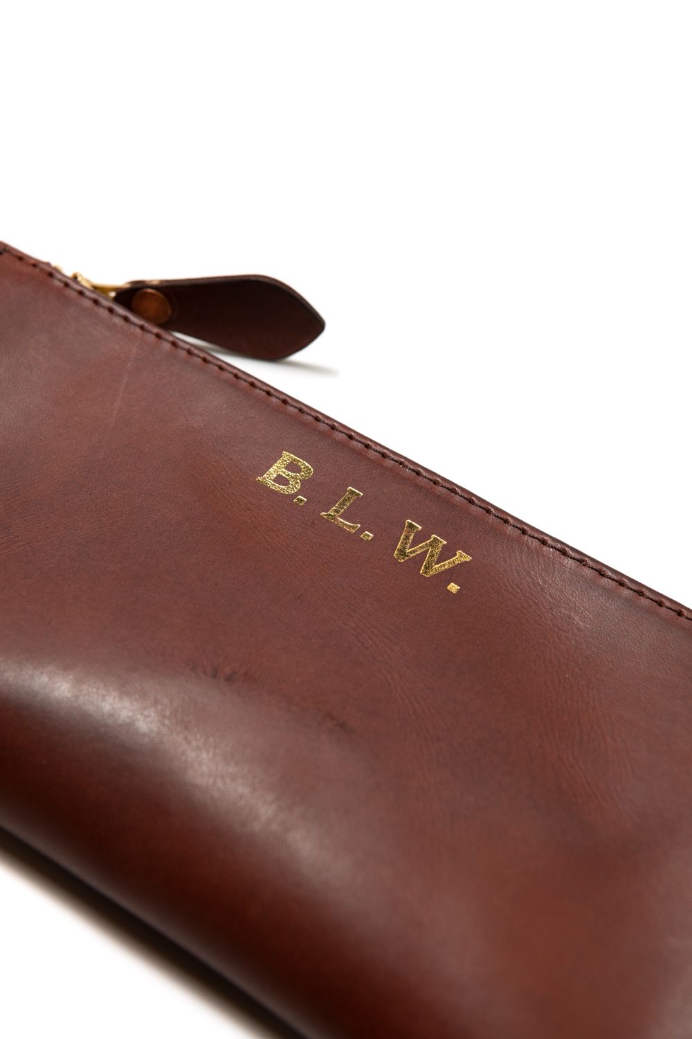 【25SS】LEATHER WANDER POUCH【B.L.W.】/ CAMEL | マチ付きレザーポーチ / キャメル