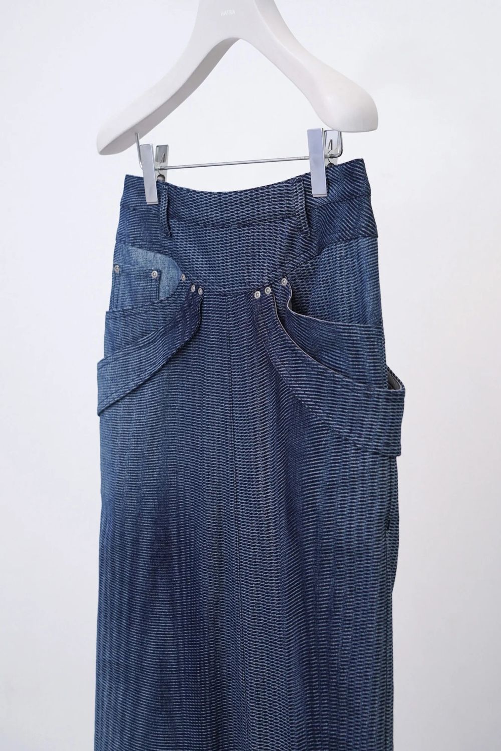 【26SS / 予約受付中】Mirage Bleach Skirt [navy]  - ミラージュブリーチスカート [ネイビー] / SS26BT08