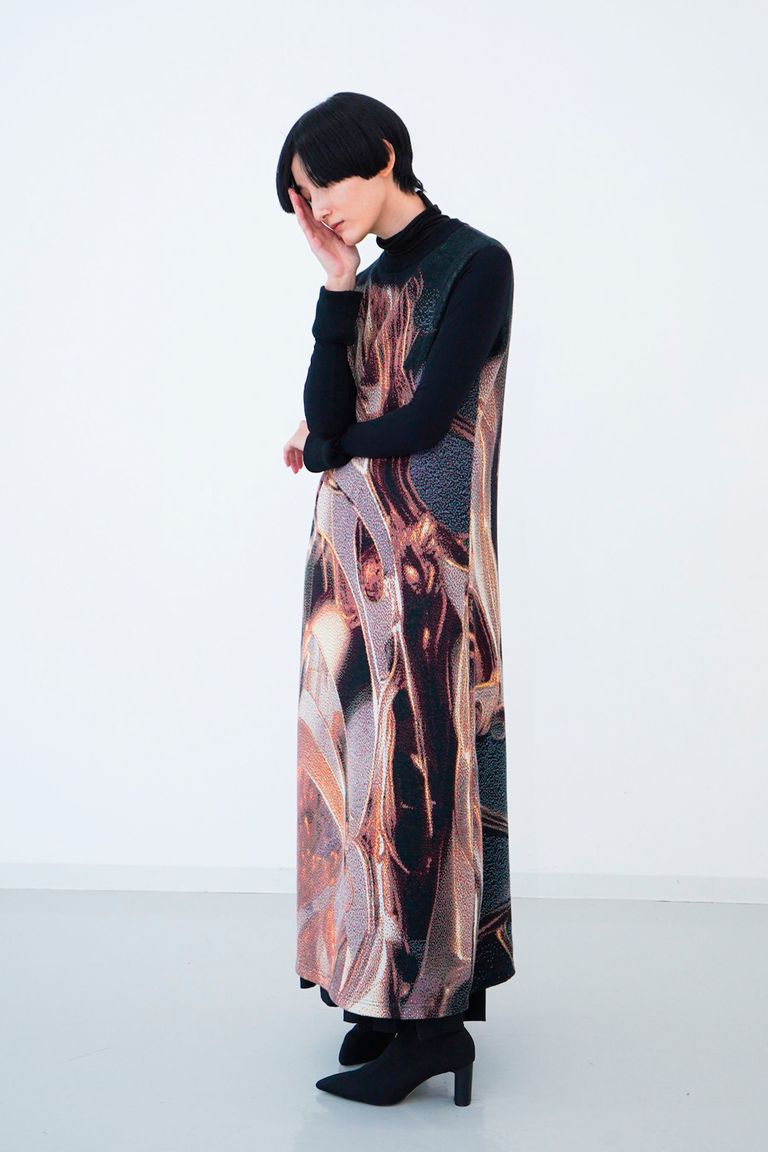 HATRA - 【23AW】Weld Knit Robe [gold] - ウェルドニットローブ 