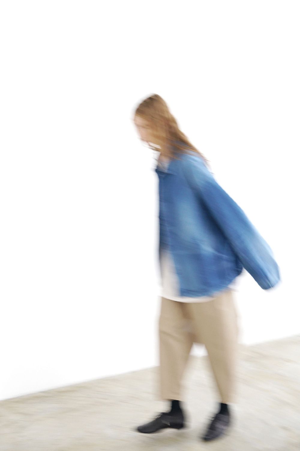 【24SS】vintage denim shirts collar blouson [VINTAGE BLUE] - ヴィンテージスタンドカラーブルゾン [ ビンテージブルー] / vu-s24-b01