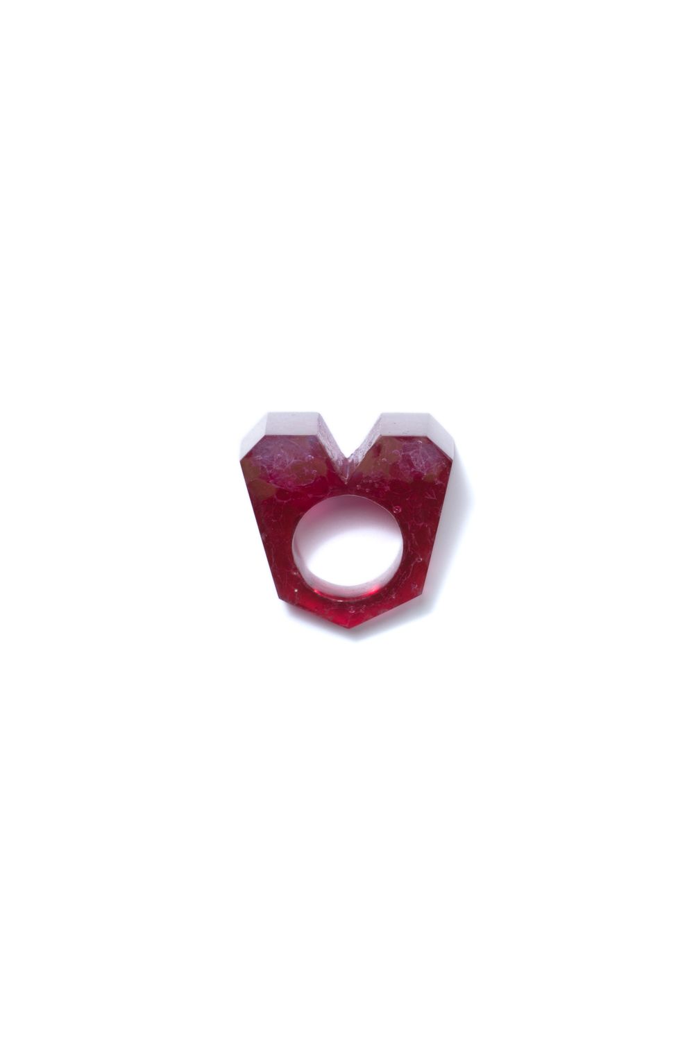 Crystal heart Ring / クリスタルハートリング