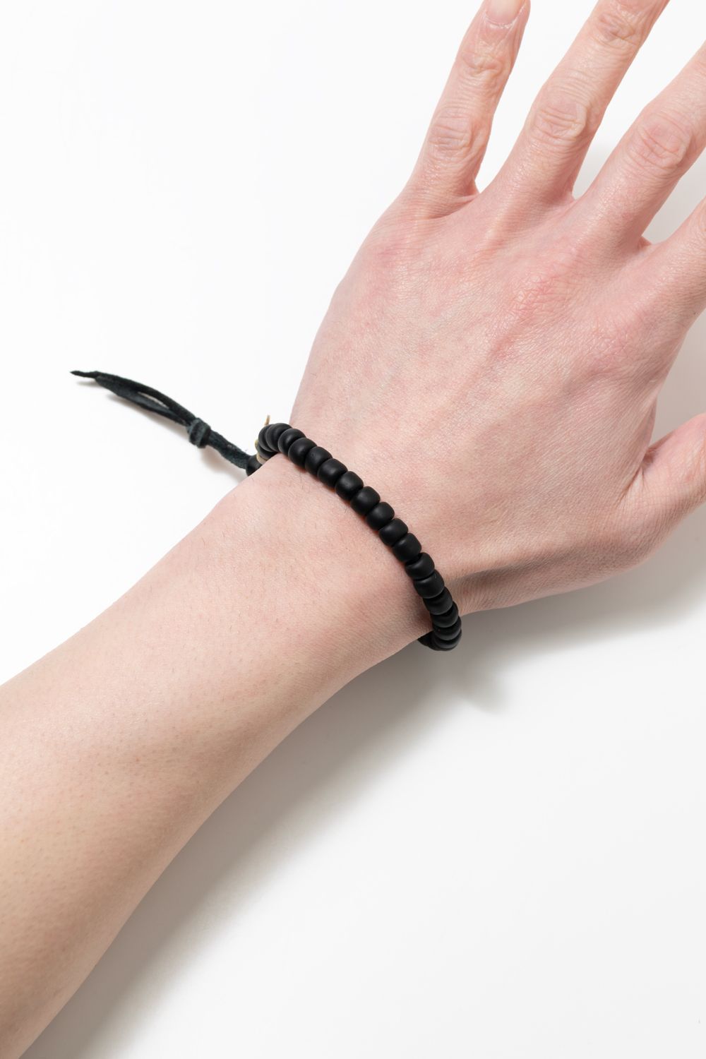 BLK BZ BR / ブラックビーズブレスレット