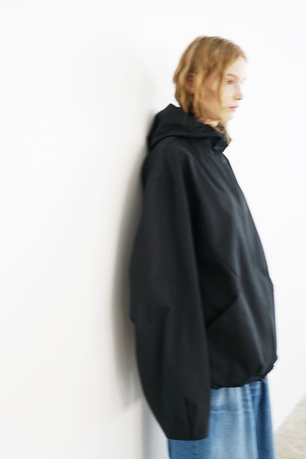 【24SS】hoodie blouson FINX COTTON [BLACK] - パーカーブルゾン [ブラック] / vu-s24-b02