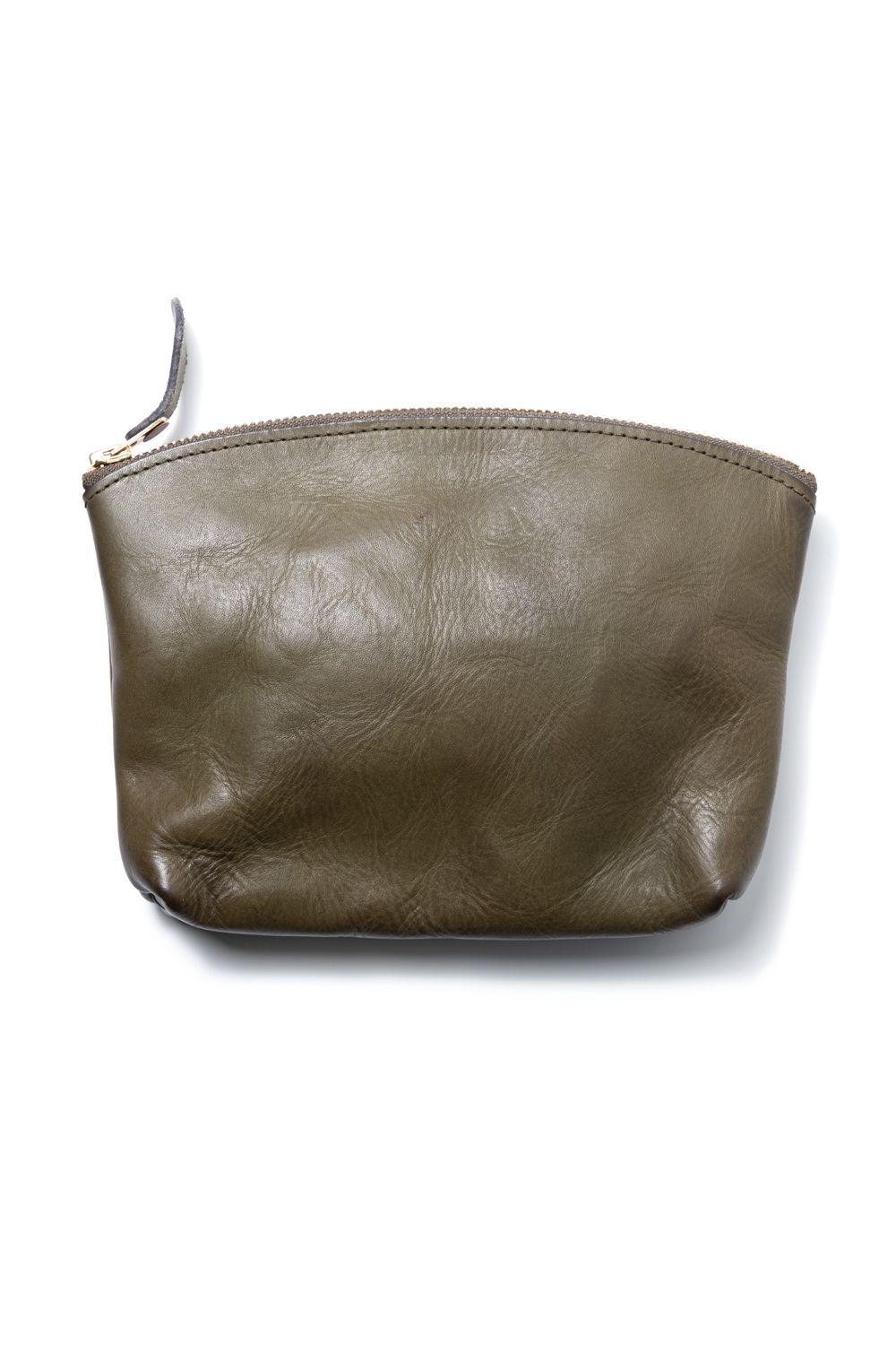 LEATHER TRAVEL PORCH [OLIVE] | トラベルポーチ / オリーブ