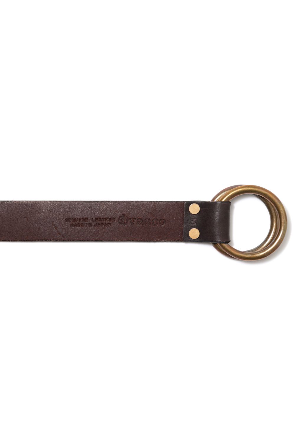 LEATHER RING BELT [BLACK] | リングベルト / ブラック