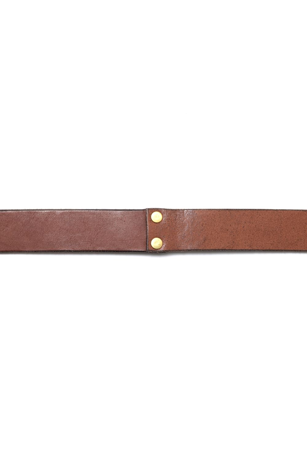 【ラスト1点】LEATHER RING BELT [CAMEL] | リングベルト / キャメル