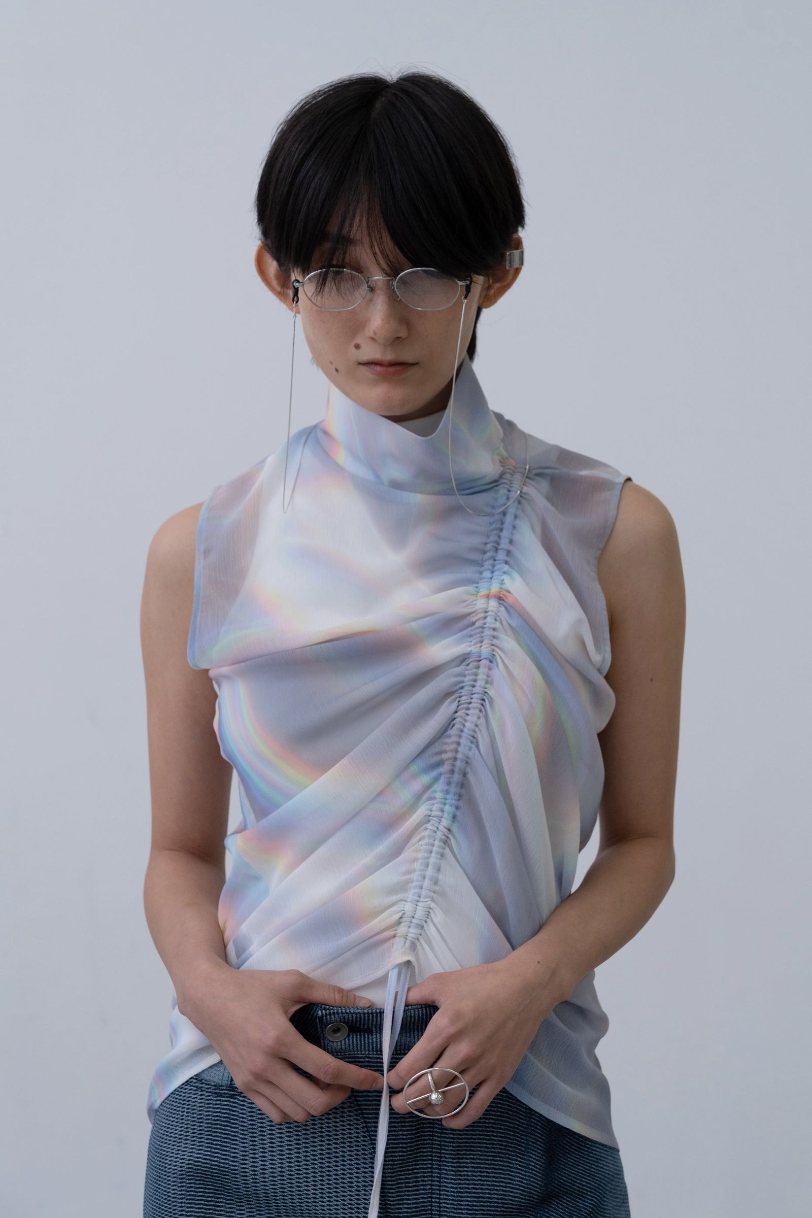 Phenomenal Sheer Blouse [lay-white]