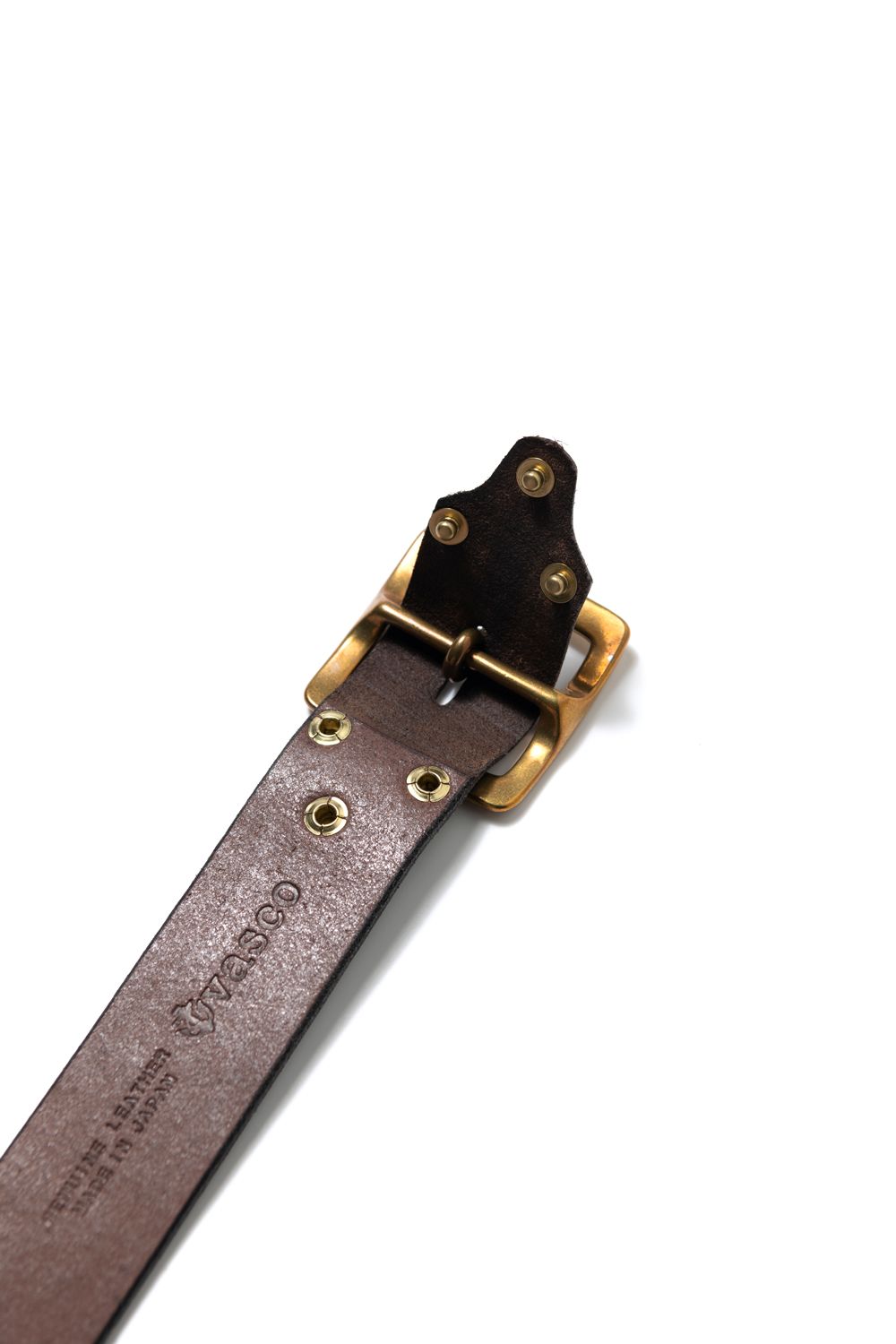 LEATHER GARRISON BELT [BROWN] | レザーギャリソンベルト / ブラウン