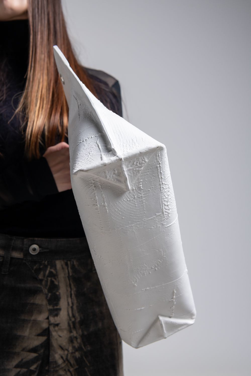 【お取り寄せ可能】壁クラッチ／ショルダー L・ヨコナガ [ホワイト] / w25-05-wh