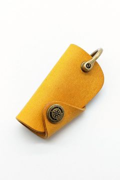 ボタンフックキーケース S [イエロー] / Button Hook Key Case [YELLOW] - プエブロ