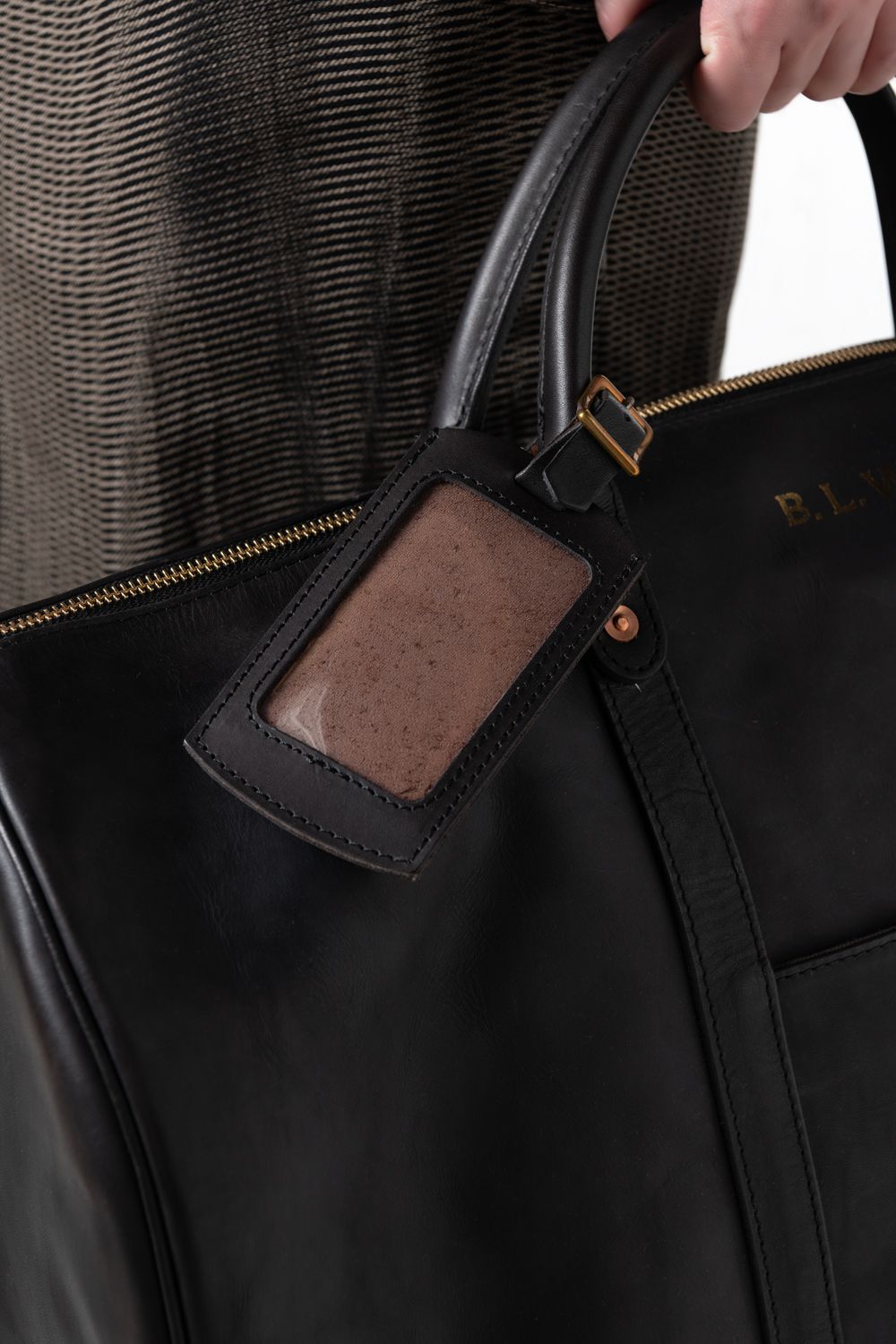 【ラスト1点 / 26SS】LEATHER TRAVEL BOSTON BAG [BLACK] | レザーボストンバッグ / ブラック