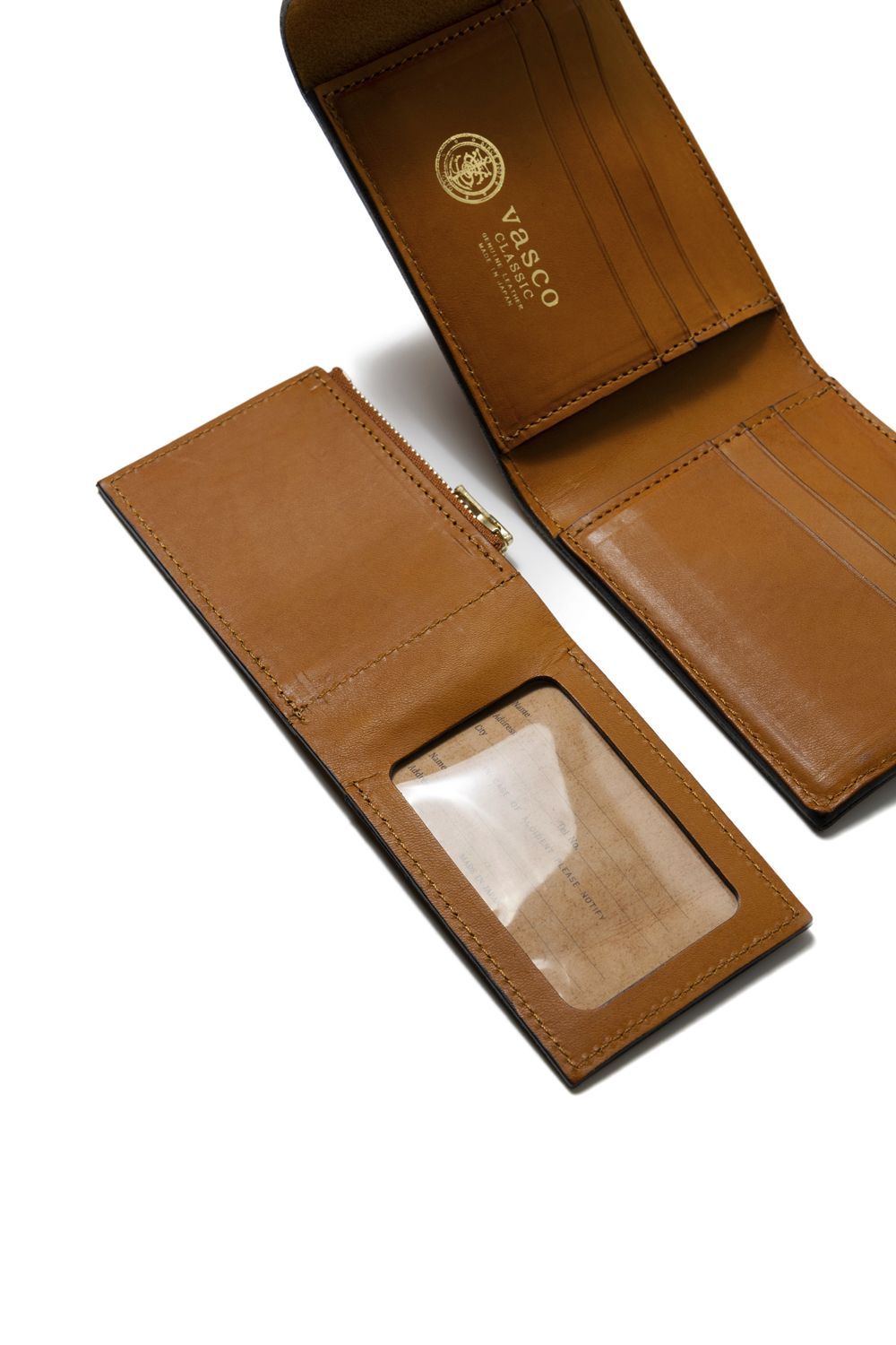 【25SS予約商品】レザーネイバルミドルウォレット [キャメル] / LEATHER NAVAL MIDDLE WALLET [MEAL]
