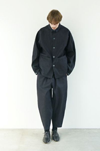 【24AW】denim cropped pants [DEEP BLUE] - デニムクロップドパンツ [ディープブルー] / vu-pnt-005