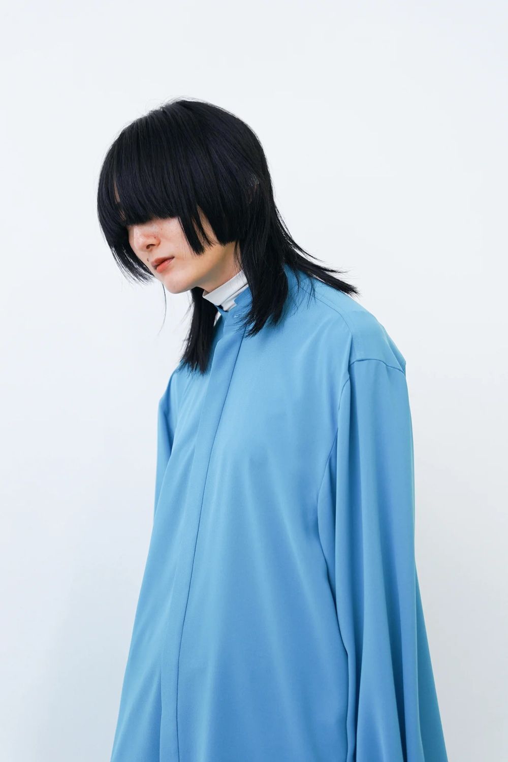 【アーカイブ展 / 1.18まで】Pure Shirt [cyan] - ピュアシャツ [シアン] / AW24SH01
