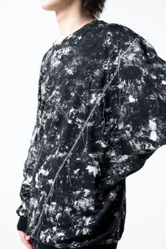 【22AW】 Flake Discharged Dolman Cut / LS [BKACK] - フレークディスチャージドルマンカットソー [ブラック] / CT03B