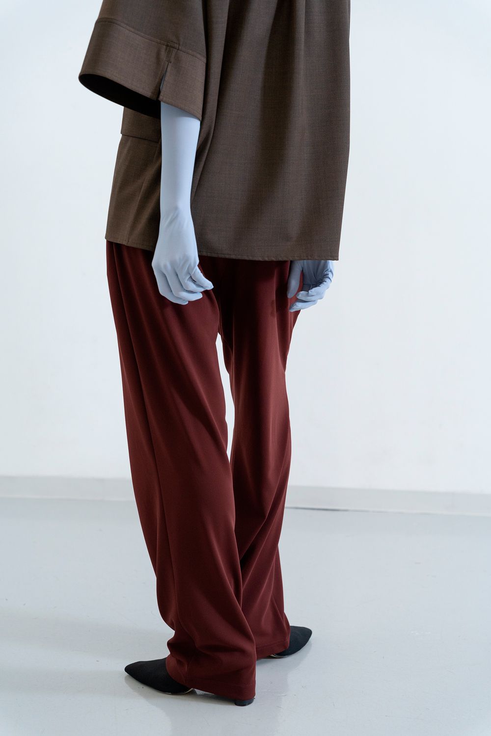 【ラスト1点 / 25SS】Moc Trousers [burgundy] - モックトラウザーズ [バーガンディー] / SS25BT02